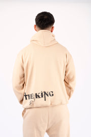 HOODIE THE KING Beige