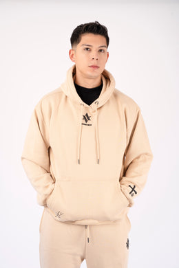 HOODIE THE KING Beige
