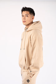 ZIPPER HOODIE SIGNATURE Beige