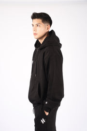 ZIPPER HOODIE SIGNATURE Negro