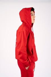 ZIPPER HOODIE SIGNATURE Rojo