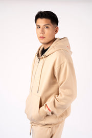 ZIPPER HOODIE ROSARIO Beige