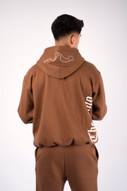 ZIPPER HOODIE ROSARIO Café