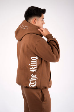 ZIPPER HOODIE ROSARIO Café