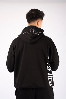 ZIPPER HOODIE ROSARIO Negro