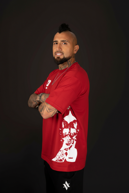 POLERA THE KING Rojo