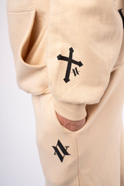 HOODIE THE KING Beige