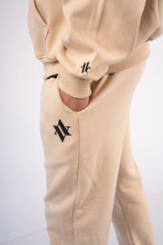 ZIPPER HOODIE SIGNATURE Beige
