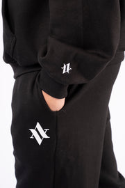ZIPPER HOODIE SIGNATURE Negro