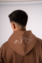 ZIPPER HOODIE ROSARIO Café