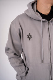 ZIPPER HOODIE ROSARIO Gris